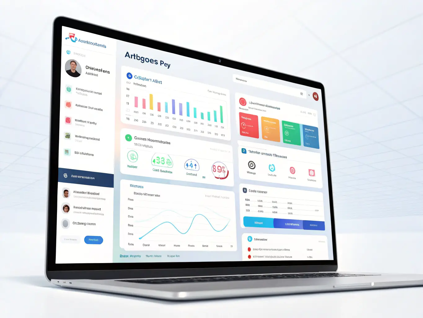 A clean, modern dashboard interface displaying real-time AI asset performance metrics and trading options, highlighting the user-friendly design of the Crownx platform.
